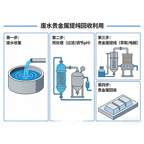 Purification Of Precious Metals From Wastewater Recycling